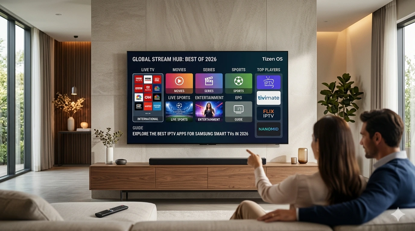 Best IPTV Apps for Samsung Smart TVs in 2026